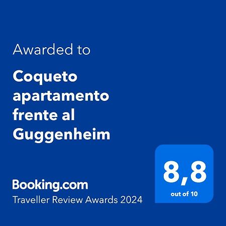 Coqueto Apartamento Frente Al Guggenheim Bilbao Exterior foto